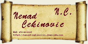 Nenad Cekinović vizit kartica